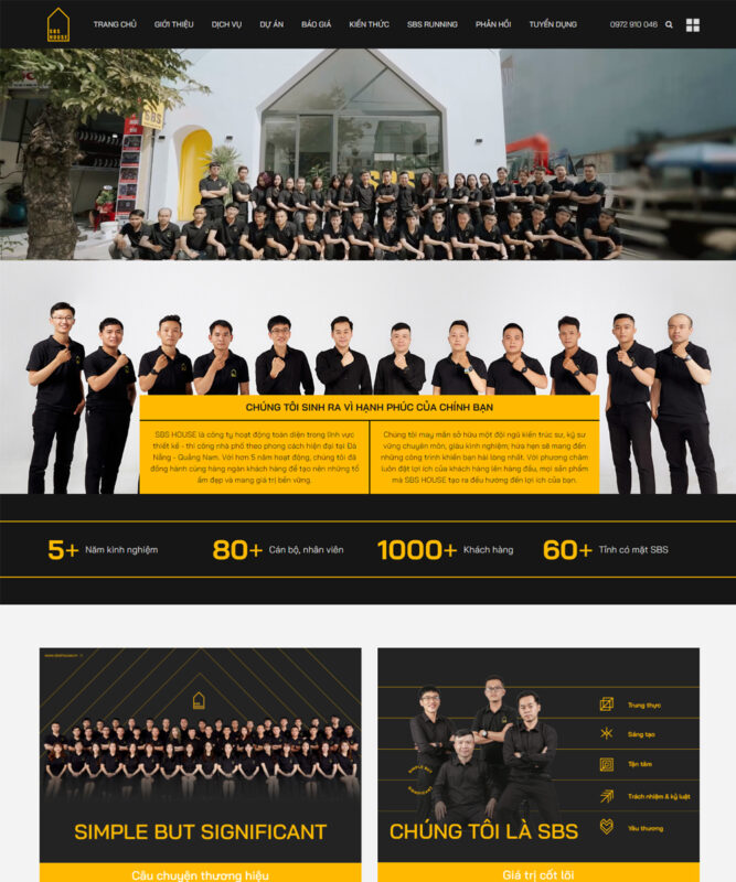  Website thiết kế và xây dựng SBS