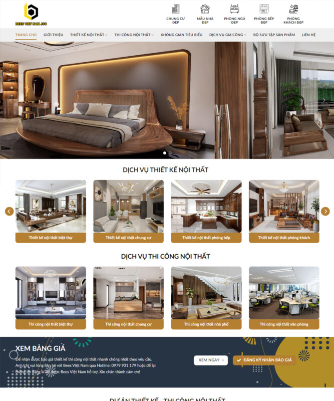  Website thiết kế nội thất