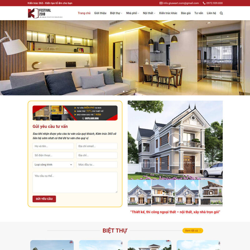  Website kiến trúc 02