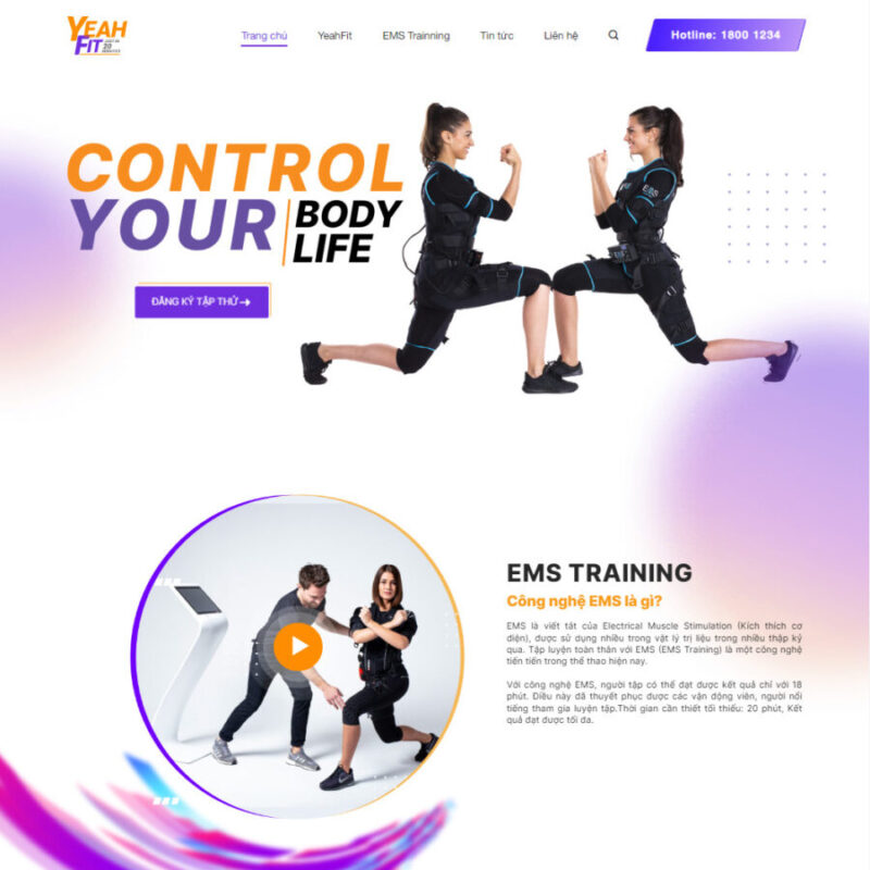  Website phòng tập gym
